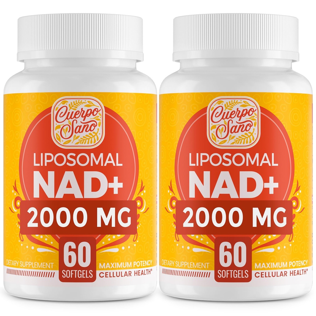 2000年 MG NAD 补充, Liposomal NAD+ 具有高度吸收性, 更高效的Than Nicotinamide Riboside, Pure & Plus 助推补充, 衰老防御,代谢和手机, 120软胶