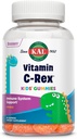 KAL 维生素 C-Rex 儿童Gummys, 维生素 C Gummys 儿童, 健康免疫, 骨骼, 肌肉和皮肤支持维生素 C Gummy, Vegan, Gluten Free, 60 day Money back gummies, 30 服务, 60 Gummys