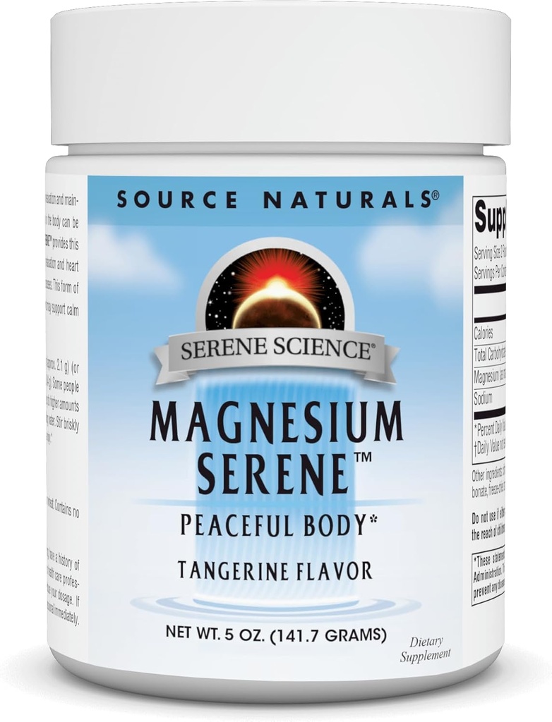来源:Serene科学 Serene镁,和平体*,Tangerine Flavored - 5 Ounce Powder