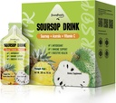 GREENPEOPLE Soursop & Acerola 液体补充饮料, Soursop 位数液体, Immune 推动维生素C 饮料, 快速吸收, Vegan, 非 GMO, 10 包