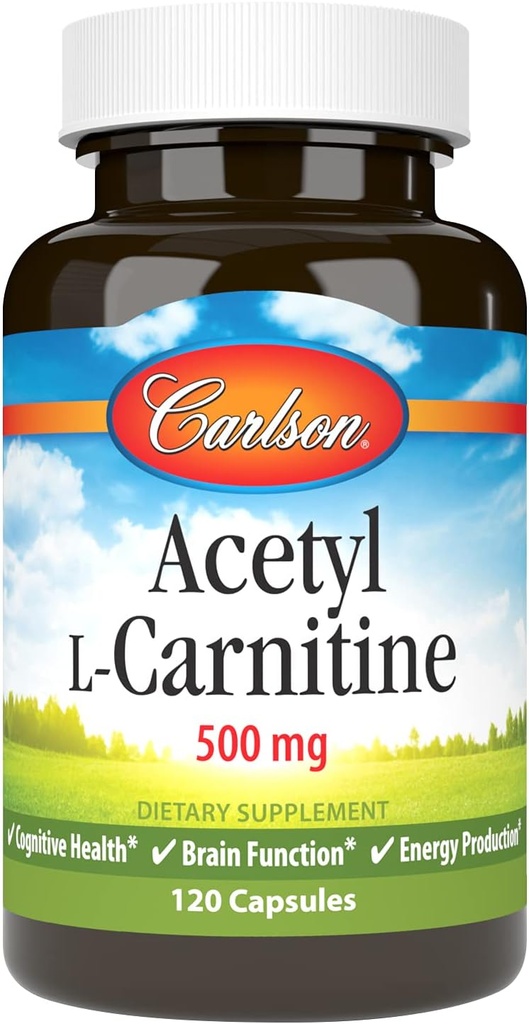 Carlson Labs Acetyl L-Carnitine,500毫克,120卡普尔