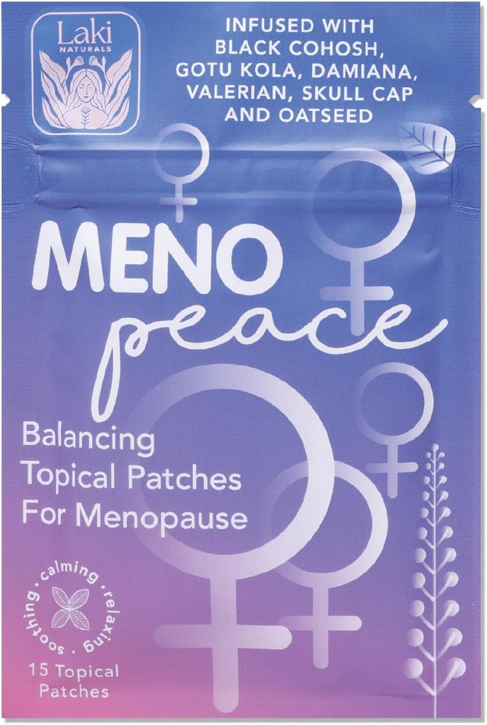 Laki Naturals Meno-Peace Patch(15的包) QQ女子更年期支持草本和植物 QQ平衡 Mood与支持激素变化