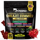 3200 MG 纯喜马拉雅 Shilajit Gummys 配有抗生素的男女有机物和镁 Ashwagnadha Chaga Turmeric Fulvic酸 105+ 履带矿物 I Vegan 非GMO I 实验室测试 I 90 计数