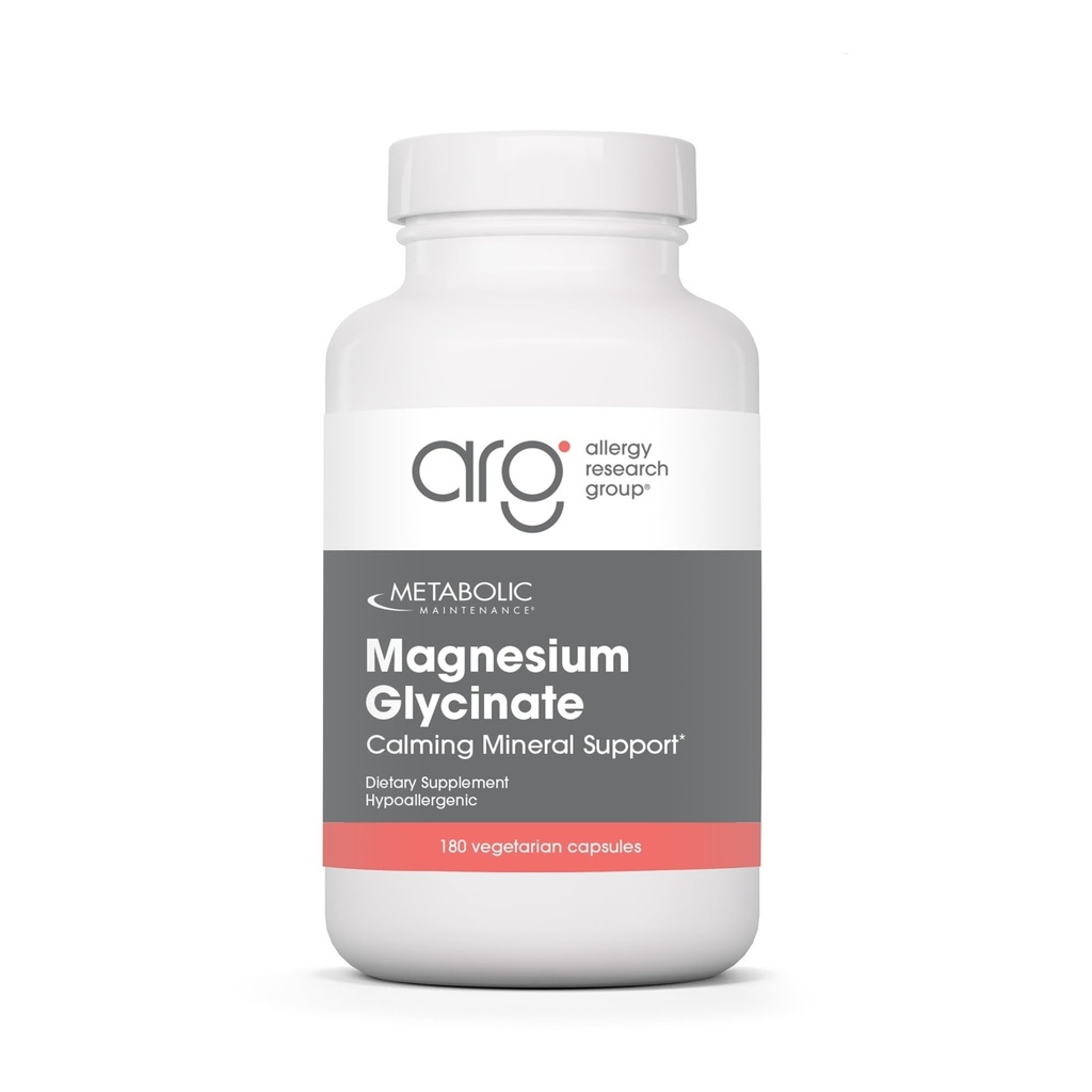 冶金维护 甘油酸镁 - Absorbic Actorbyl Palmitate Vitamin C 补充剂 - Magnesium Bisglycinate 125mg 支持肌肉和神经功能的补充剂 (180 Capsules)