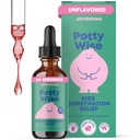 JoySpring Potty Wise – Gentle Districtive Support for Kids – 与森纳和长老莓促进健康文摘 – Vegan, Gluten无糖,无糖 (2 fl oz) 60 服务