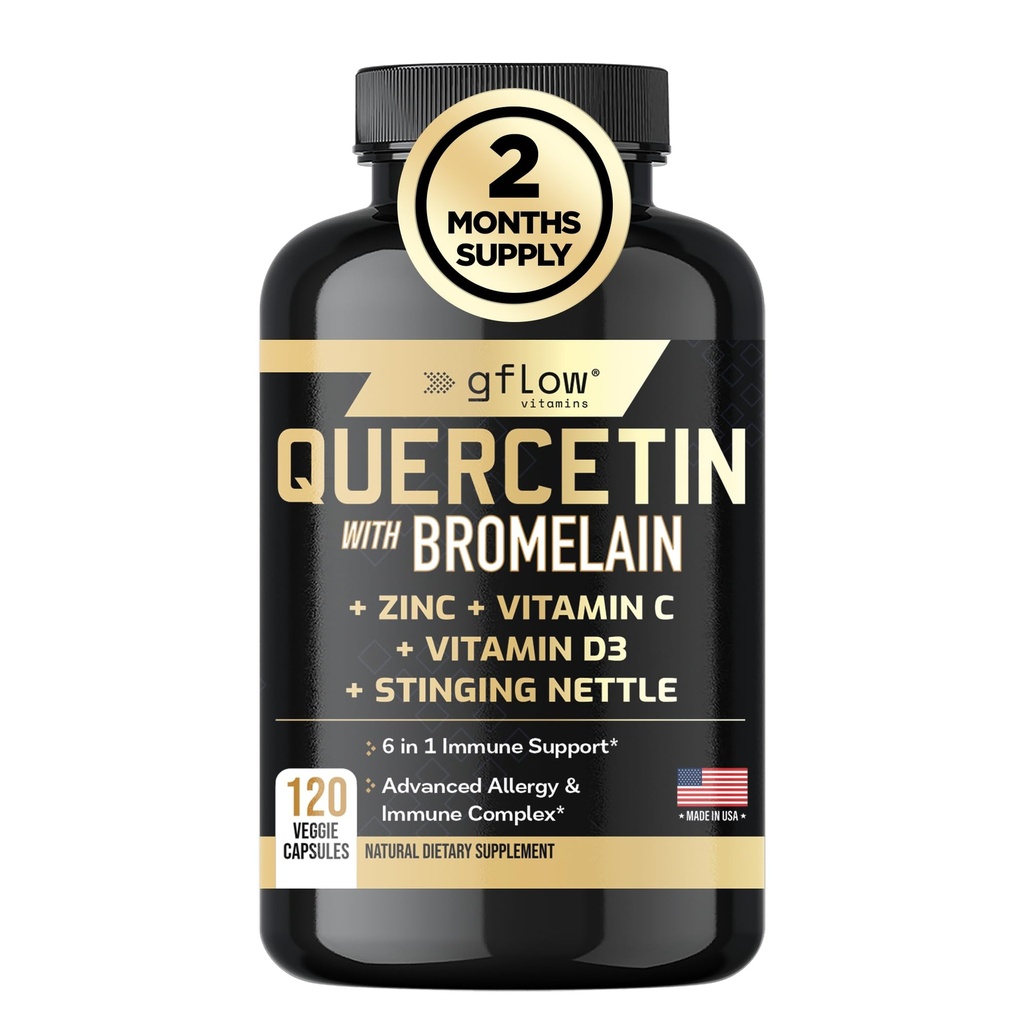 (原始内容存档于2018-09-21). Quercetin with Bromelain, Stinging Nettle Supplement, Zinc Vitamin C Vitamin D | Non-GMO, Gluten-Free |在美國製造 | 2个月供應