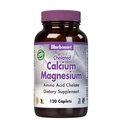 BlueBonnet Albion Chelated Calcium Magnesium Caplets, 120 计数器