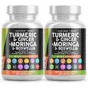 Turmeric Moringa Supplement QQ 姜·博斯韦莉娅·沙芙蓉 - 锡兰桂花,塔特樱桃,奎西丁大蒜 Nettle 圣巴西尔的男女补编 - 2Pack