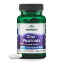 Swanson Zinc Piclinate - 矿物补充品,促进前列腺健康、远景健康、和免疫支持 -- -- 机体首选的氯酸锌形式 -- -- (60 Capsules,每样22毫克)