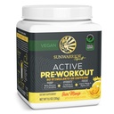 Pre Workout Powder Energy Drink Non-Stim & Cafeine Free | Vegan 植物补充 | Pump Hydrate 重点耐力和强力建设 | Yuzu Mango Flavored 30 服务性预修