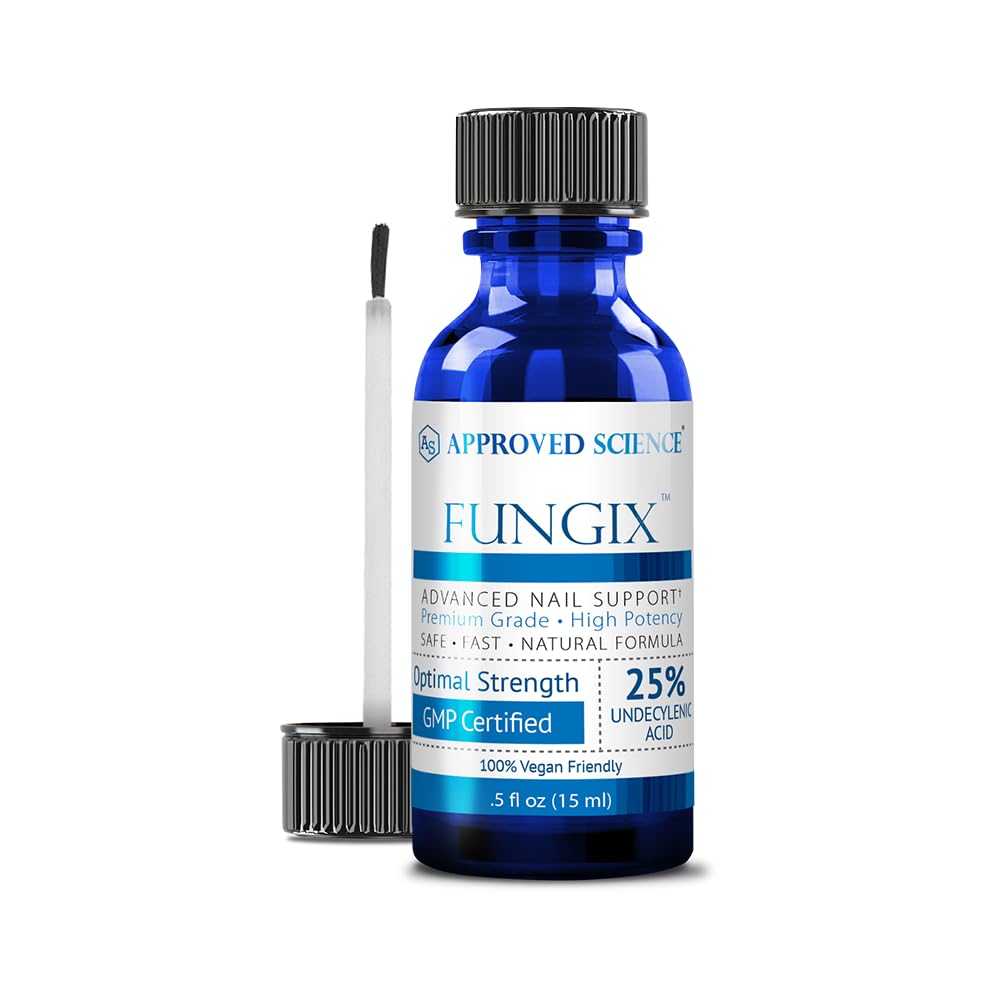 Fungix配有25%的无底酸,用茶树油解决抗菌钉,所有天然最佳蘑菇Toenail治疗,以获得经批准的科学有效结果——包1
