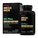 GNC Mega Men 50 Plus Multivitamin + 抗氧化剂 + 心脏健康 + 前列腺和循环支持 + 120 计数