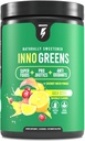 InnoSupps Inno Greens + 28+ 有机绿色和超级食品 + 高级生素 + 亲生素 + 超级抗氧化剂 + 水分 + Spiruina, Chlorella, Ashwagandha - 30 services (Goji Citrus)