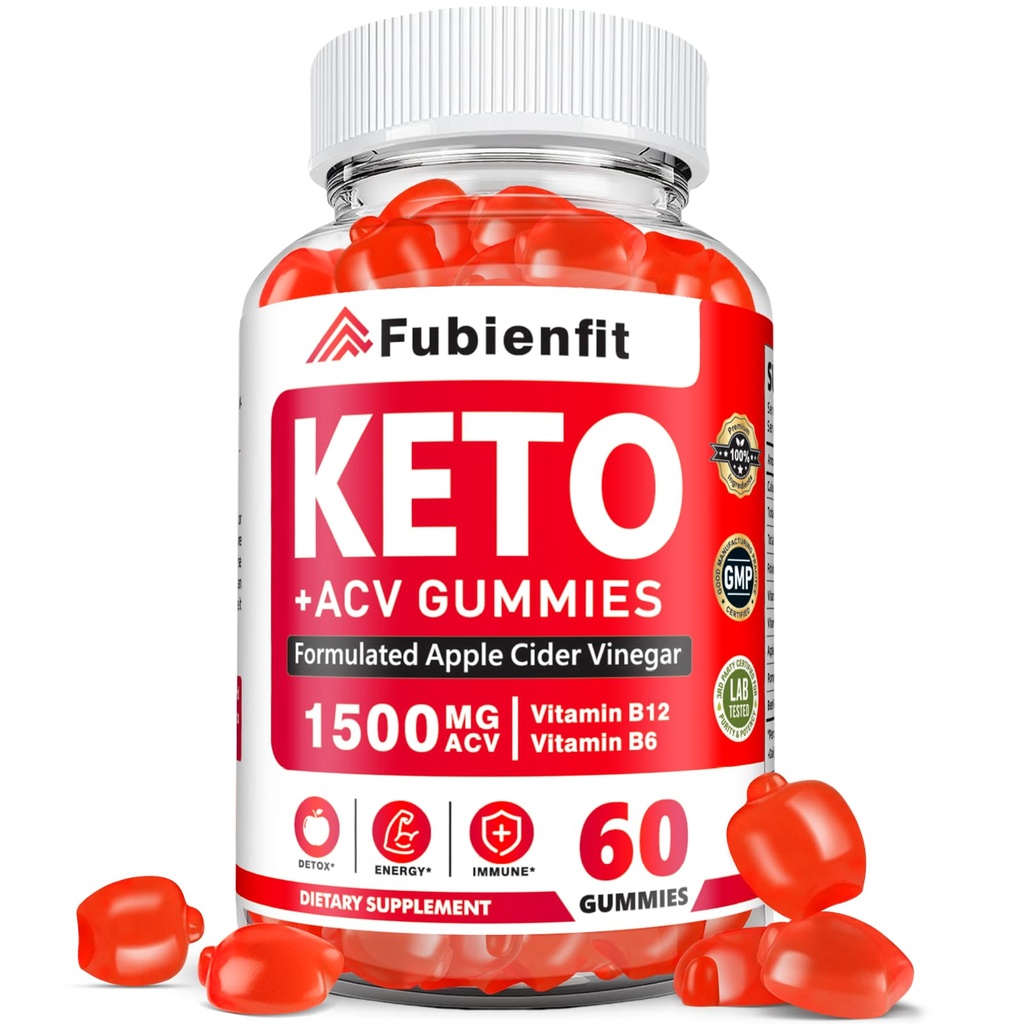 Keto ACV Gummys for Women - Apple Cider Vinegar Gummys with mother, B 维生素, Pomegranate & Beet Root - 代谢,维冈,无糖, 60 Ct