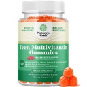 青少年多维他明Gummys 12-17 - 青少年男孩和女孩Gummy Vitamins for better Skin, Immune strong, Mood & Energy Supports - 少女女孩和男孩配具Zn,Mg,维生素A,C,D & E - 60 Ct