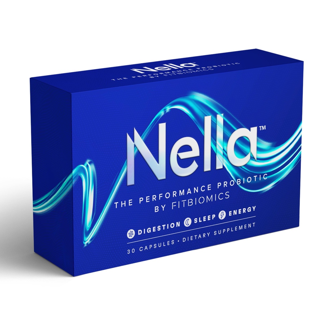 Nella Gut 男女健康补充剂(30 Capsules),消化性健康的能源促进性抗生素,3 Strains,每日抗生素药丸,支持工作和恢复