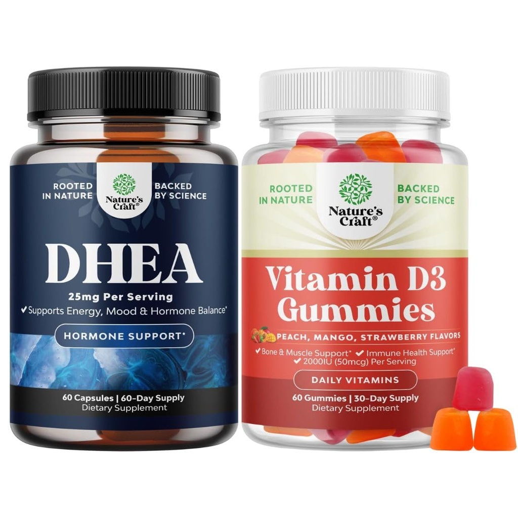 DHEA 荷尔蒙平衡、黏液稳定性、大脑功能-脱氢戊酮和维生素D3