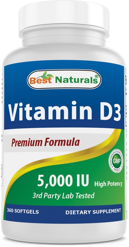 最佳天然维生素D35,000 IU 360软胶