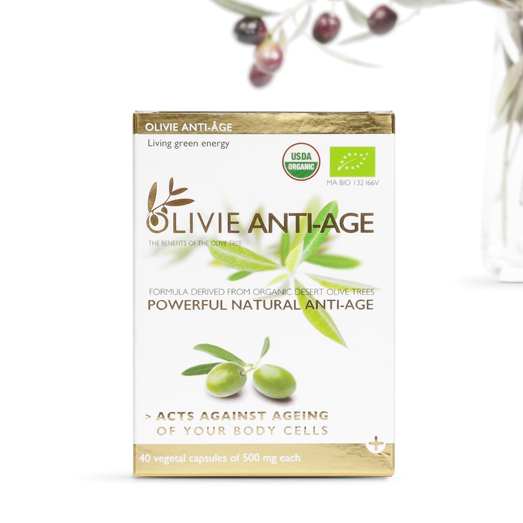 有机抗氧化多酚 富橄榄叶萃取 补充 Capsules Olivie → Hydroxtyrosol Oleuropein 抗衰老 补充 → 40 Capsules