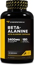 Primaforce Beta Alanine Capsules 3,400mg,180 Capsules (45 services) - Potent Beta-Alanine 补编