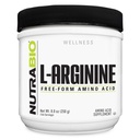 NutraBio L-Arginine 补充剂,750mg Nitric Oxide 前体,支持血液流动,血管健康和肌肉生长,250g