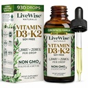 维生素D3配有K2液体滴水、全部天然、非GMO、1208iu D3和25mcg K2(mk7),每架服务、支持你的骨骼、免疫系统和能量水平,有或无薄荷油