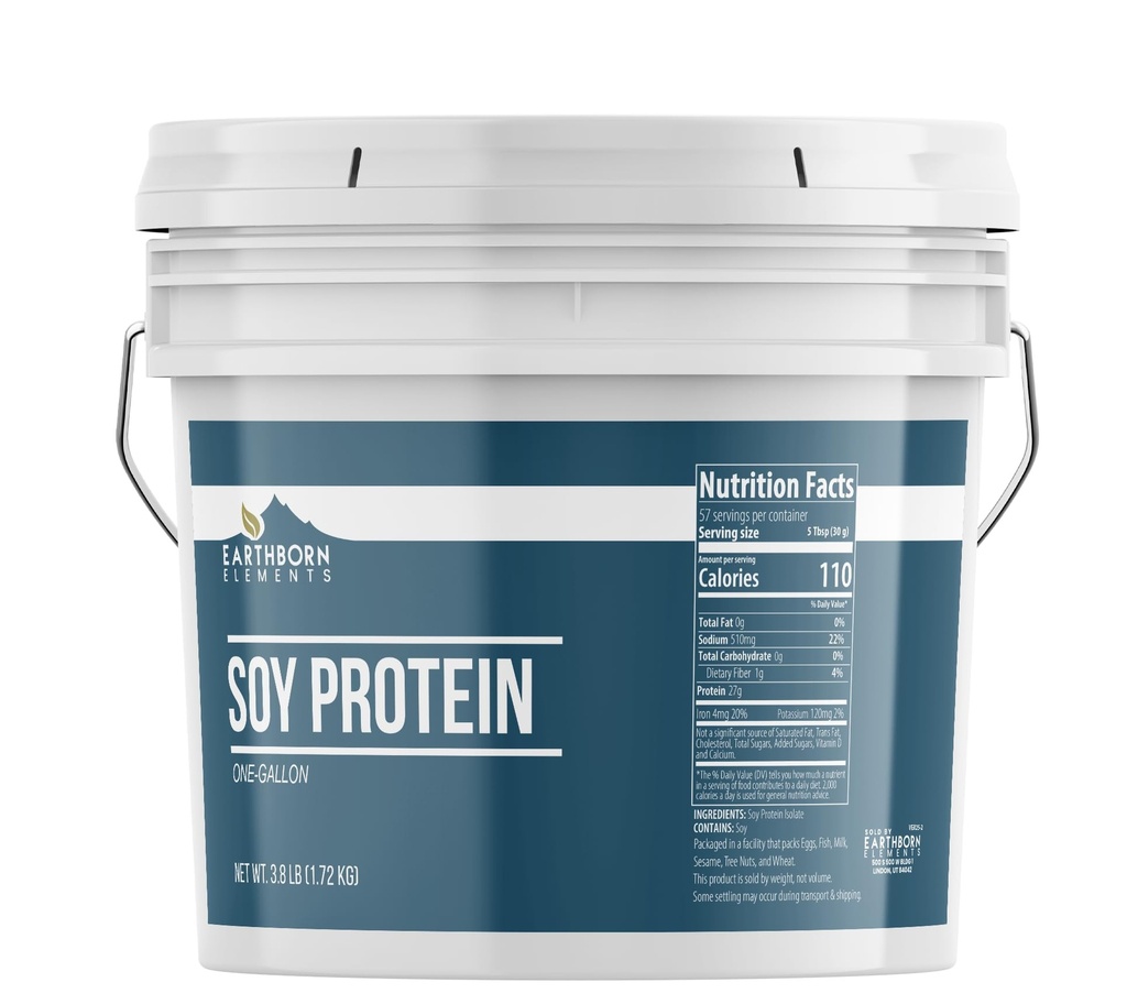 土生土长的元素 豆蛋白粉 1 Gallon Bucket, Always Pure, Smoothies & Shakes (60.8 Ounces) 豆蛋白粉 1, Gallon Bucket, Always Pure, Smoothies & Shakes (60.8 Ounces) 豆蛋白粉 豆蛋白粉