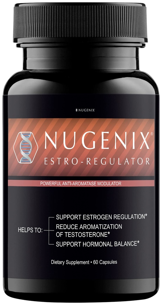 Nugenix Estro调节器 - DIM 补充器,用于男性的雌激素阻塞器和Aromatase Inhibitor, Testosterone Booster - 60 Capsules