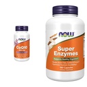 现在的补编,CoQ10(Coenzyme Q10),200毫克,心血管健康*,60Veg Capsules & Super Enzymes,与Bromelain,Ox Bile,Pancreatin和Papain共同设计,180卡普尔