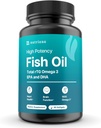 迷你鱼油软胶 – 无奥多尔, Burpless & 容易吞咽 – 1500mg Omega-3 与 EPA & DHA – 高级公式鱼油软胶 – 小于一个Dime – Wild Caught – 90 (大, Capsule)