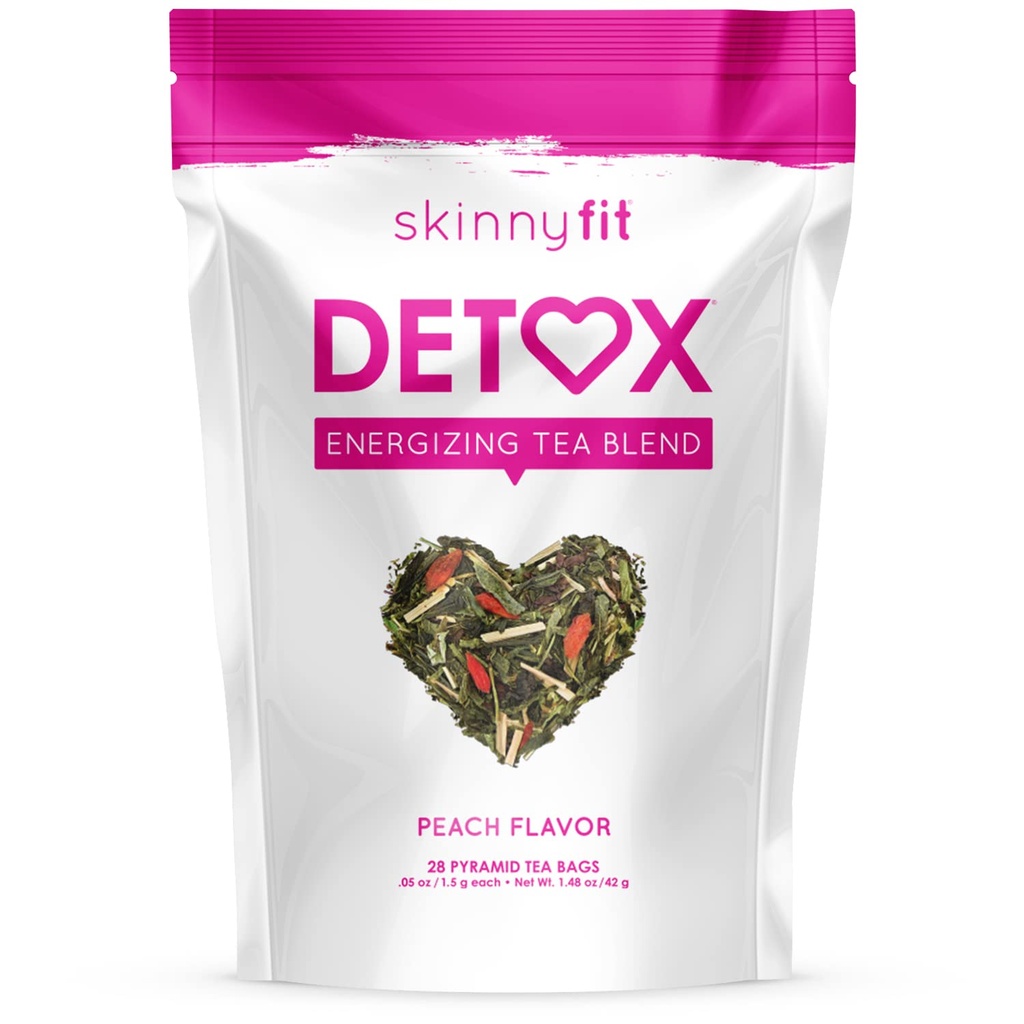 SkinnyFit 解毒茶:全自然、无氧化剂、支持健康体重、帮助减少布局、自然能源、支持免疫系统、Vegan、28种服务