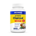 Enzymedica, 激活的炭, 减少偶发气体, Bloating 和消化不良, 支持天然解毒, 60 个计数
