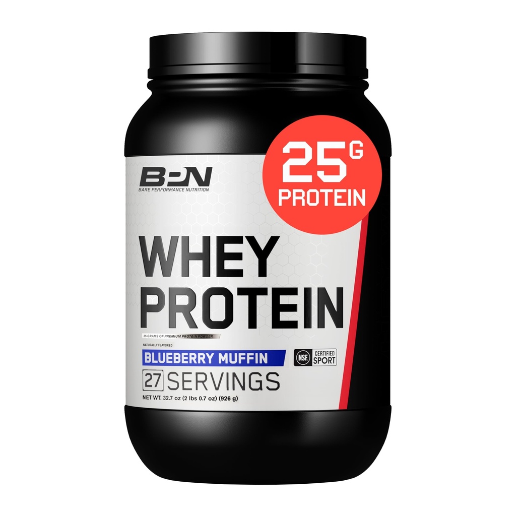 BARE 性能营养,BPN Whei蛋白 + casein 蛋白 蛋白 蛋白 混合剂 蓝莓 麻黄 25g 蛋白 / 支持 Lean Muscle 恢复,27名服务者,第三方测试