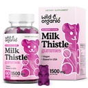 野生和有机牛奶 硝酸甘油 1500 mg - Liver Cleanse Detox的牛奶 硝酸甘油补充剂 - Silymarin Liver Detox Gummys - 30天供应 - 60 Vegan, Non-GMO Chews