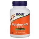 现在食品 Betaine HCl, 648 mg 含150 mg 百事灵, 120 capsules, 2 Pack
