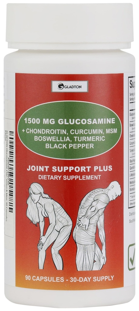 Glucosamine Chondroitin MSM Curcumin Turmeric Boswellia - 骨背膝盖弹性,流动性的联合支持补充. 男女联合保健补助 90