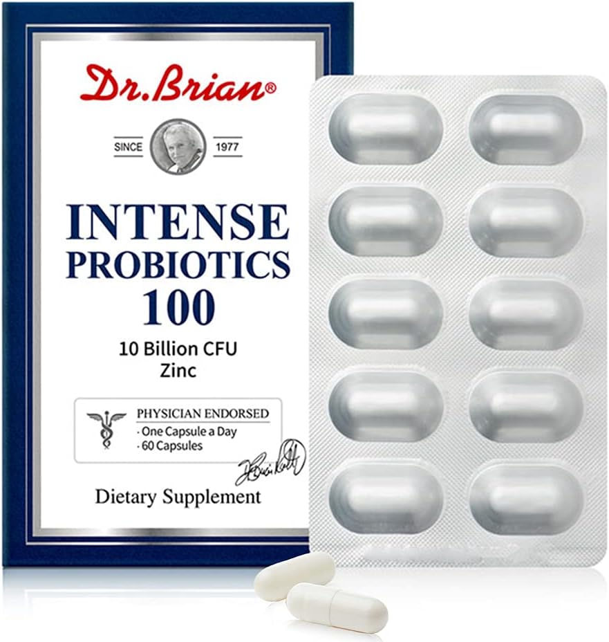 Brian Priotics博士 10亿 cfu Probiotics for Men Men 成人女性辅助性辅助性辅助性消化系统