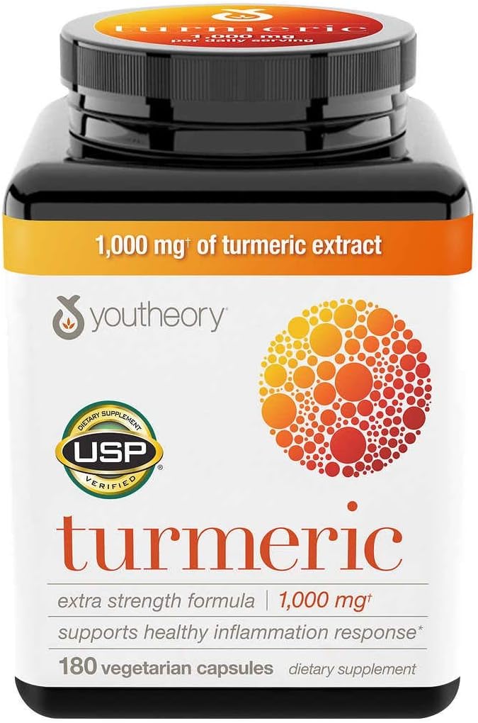 Youtheory Turmery extrastrong 1000mg( 180 counter) (3 Pack) (3 pack) (英语).