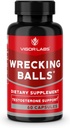 Vigor Labs Wrecking Balls(60 Capsules),支持你的身体对基本雄性激素的自然生产,支持Fuller Drive, Male Virtuality, 和增加Stamina. (美国男子)