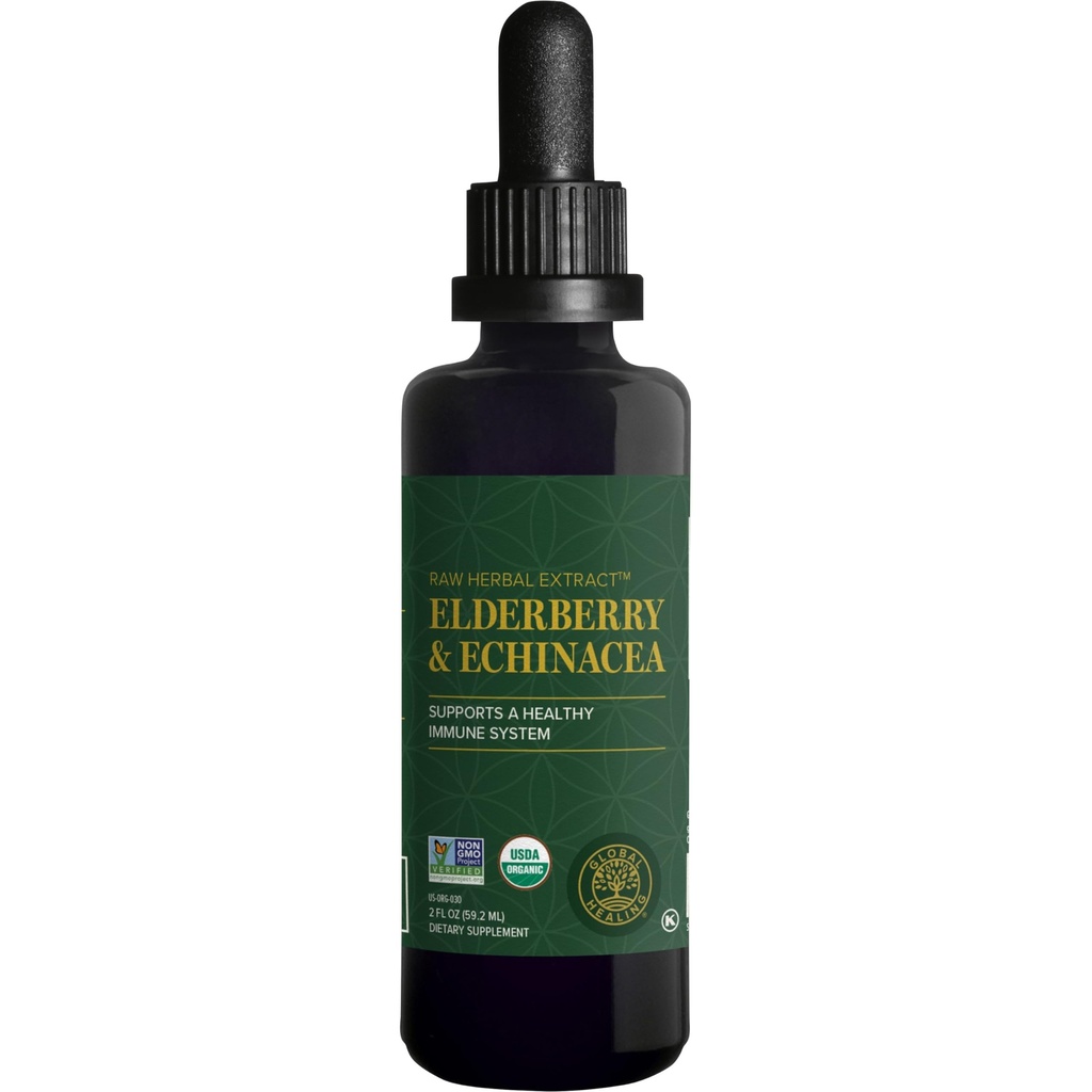 全球治疗USDA有机老莓和Echinacea 液体补充剂