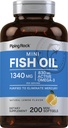 支持摇滚迷你鱼油 1340mg → 200软胶 → Omega-3 供男女食用的补充 → Lemon Flavor → Non-GMO 和 Gluten Free