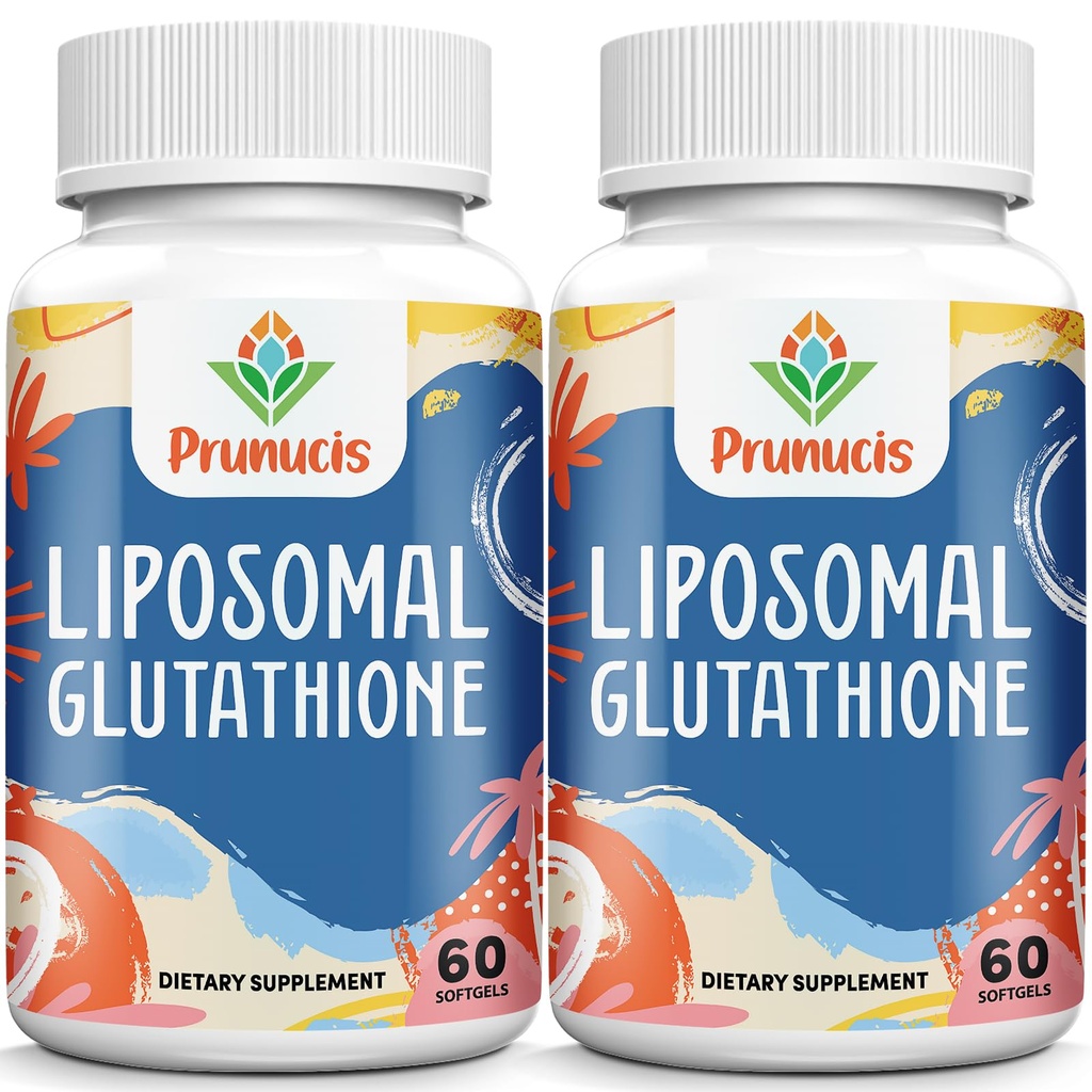 2400MG Liposomal Gluutathione,配有维生素C,牛奶硝酸和阿尔法-液酸,主抗氧化剂,纯减L-Glutathione - Immune系统,细胞修复,能量,高吸收,120软胶