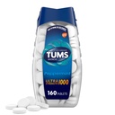 TUMS 超强乳酸石板用于心脏烧伤救济,辣椒薄荷 - 160个计数