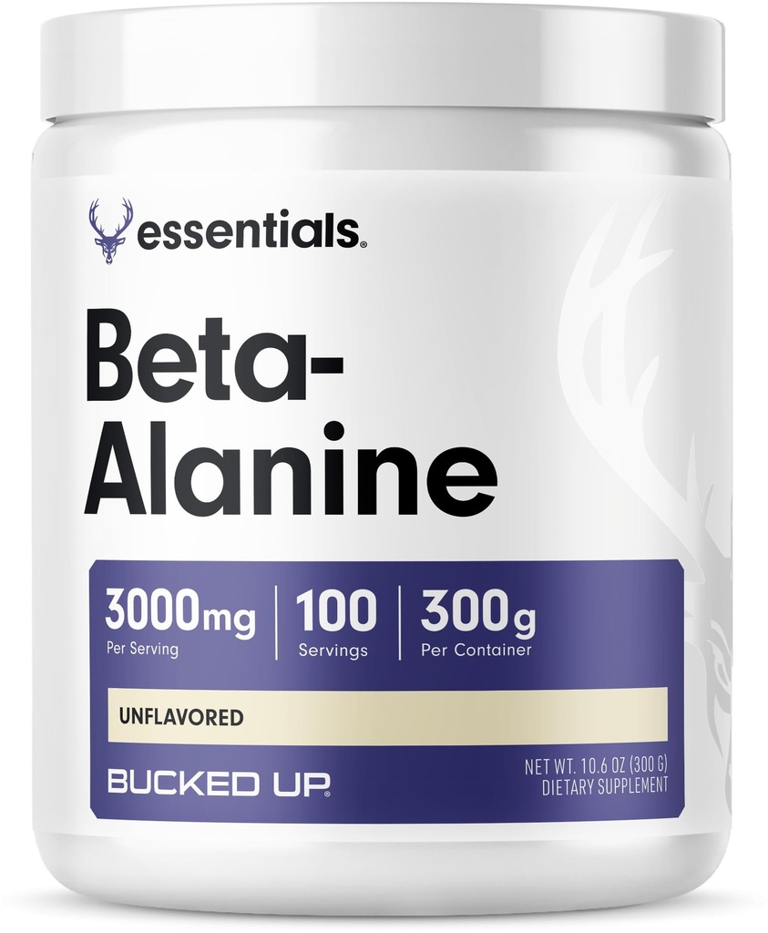 Bucked Up Beta Alanine 300mg Powder, Non-GMO, Gluten-Free, Unforwards (100 services) (100 services) (英语).