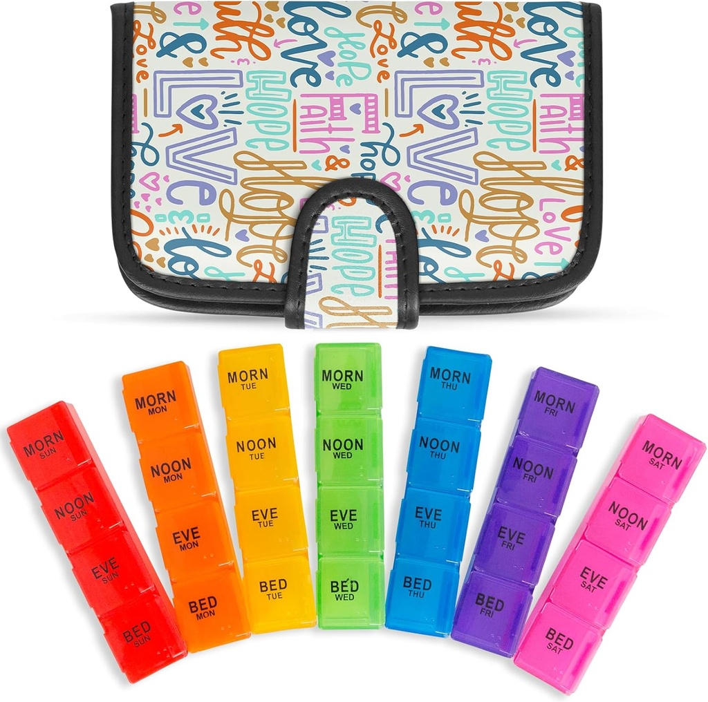 活性周刊药丸组织者 4 Times a day - 7 Days Pill boxes for morning, Noon, Evening, Night - Extra Great Medicine, Vitamin & Suppenser with Premium Leather case 互联网档案馆的存檔,存档日期2014-03-04.