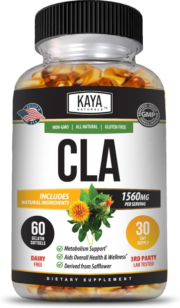 Kaya Naturals CLA Capsules – 共聚的Linoleic酸 – 非GMO & Gluten- Free (60 Counter (Pack of 1)) 互联网档案馆的存檔,存档日期2014-03-02.