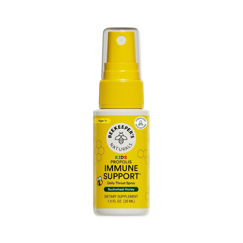 Kids Propolis Throat Spray - Natural Immune Support & Sore Throat Relief - by BEEKEPER's NATURALS - Has Antioxidants & Gluten - Free (1.06 oz) pack of 1 (Kids) 互联网档案馆的存檔,存档日期2013-12-21.