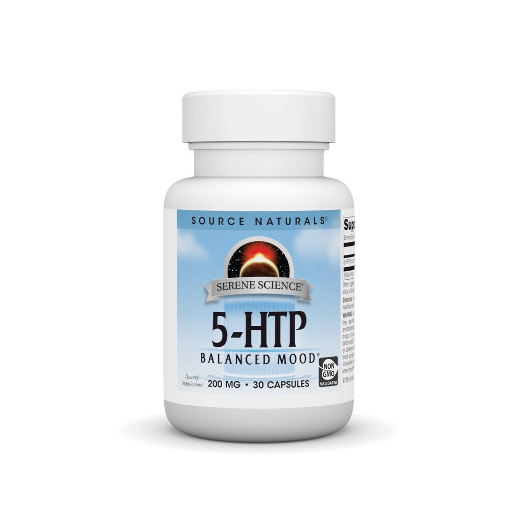 来源:自然芹科学 5-HTP,非GMO饮食补充,200毫克-30卡普尔