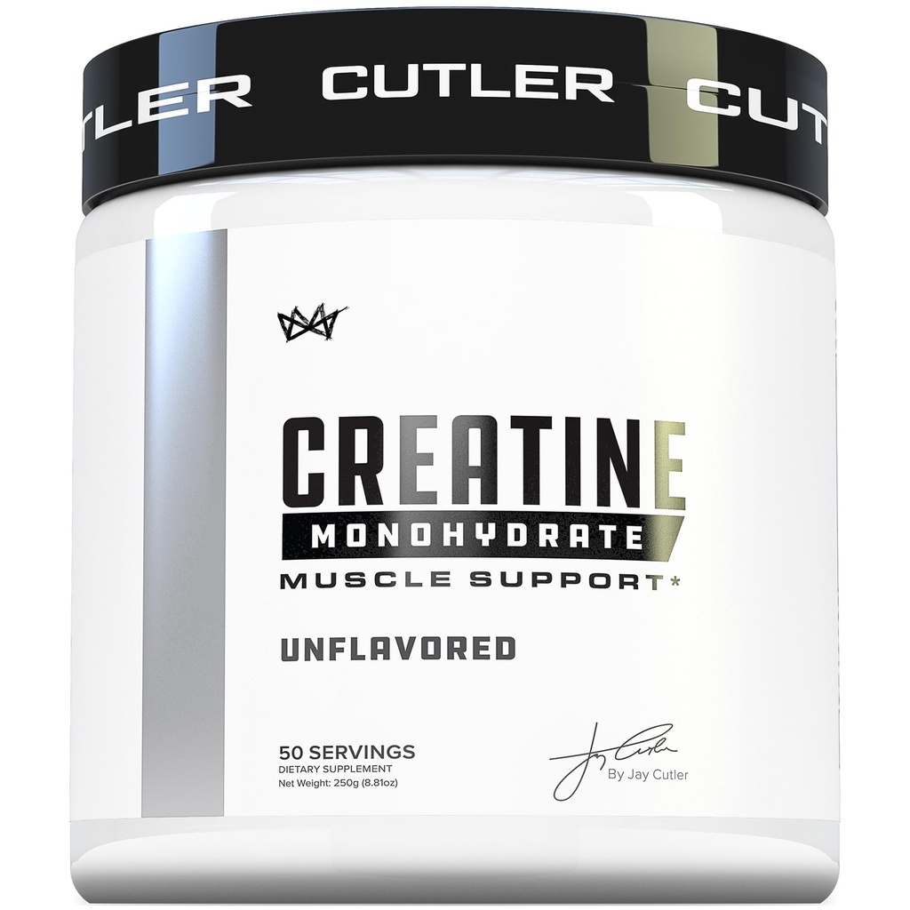 Cutler 营养纯克里丁单水合物 - 每服5g / 服50 役 - Premium Muscle Builder 增强强效性能和恢复 - 不喜好易混合