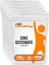 Bulk Assupports.com 锌格氏粉末 - 锌格氏粉末 - 锌格氏粉末 - 铁矿支持补充 - Gluten Free,每服130毫克,5kg(11磅)(包5)
